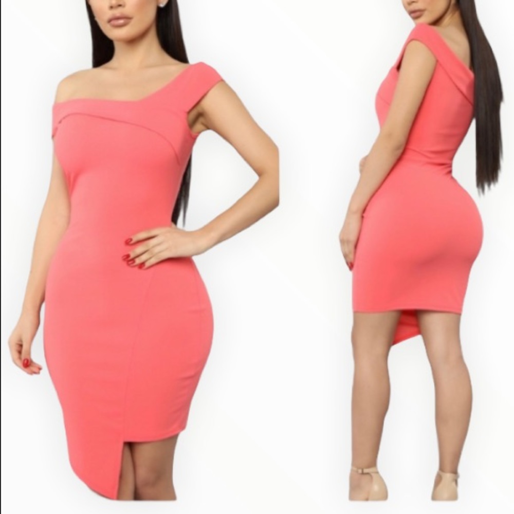 NWT One Shoulder Midi Dress